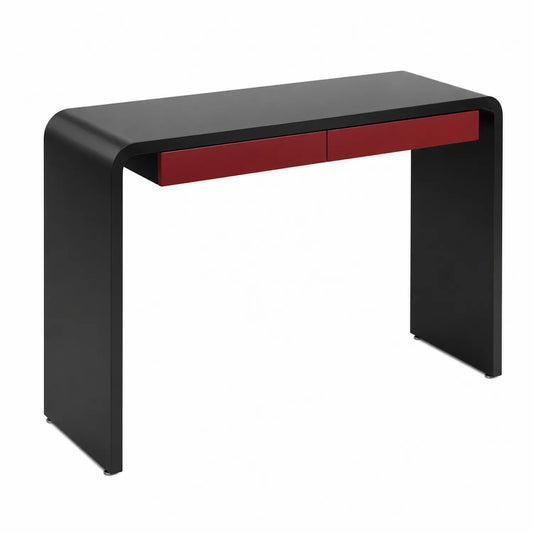 Konsolentisch Holz Schwarz/Rot 120x40x75 cm